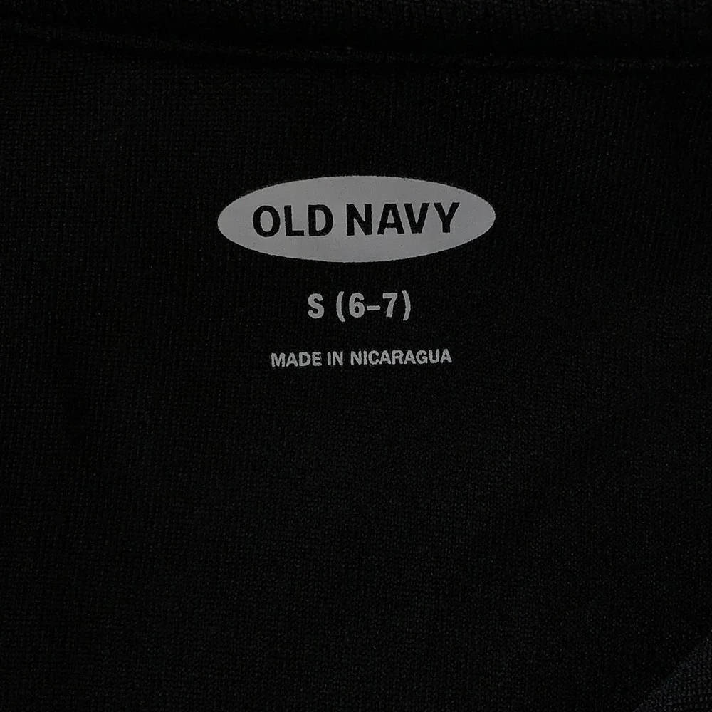 Old Navy Boys Small 6-7 Black Moisture-Wicking School Uniform Polo Shirt NWT